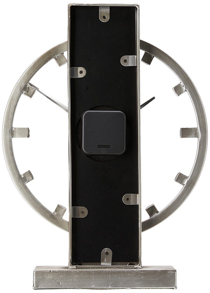 Bulova B1864 Streak Tabletop Clock, Aged Silver-Tone 2.63 x 12 x 16 - Image 3